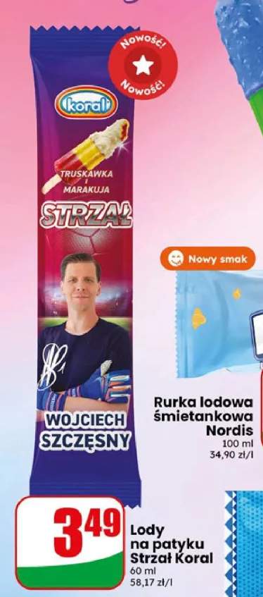 Lody na patyku Strzał Koral