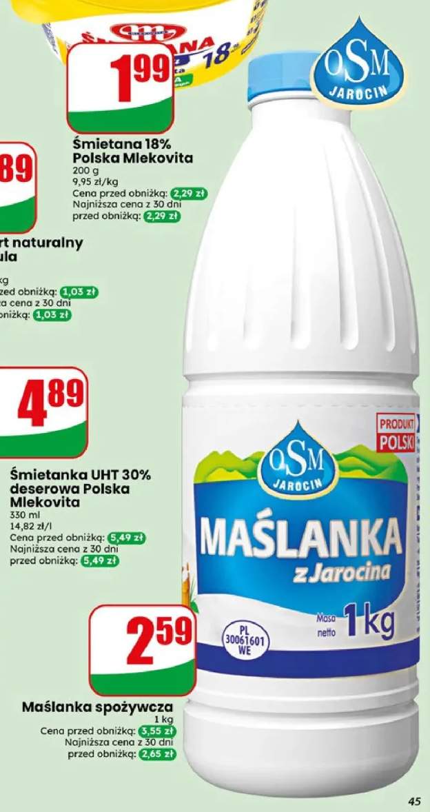 Maślanka spożywcza z Jarocina OSM Jarocin