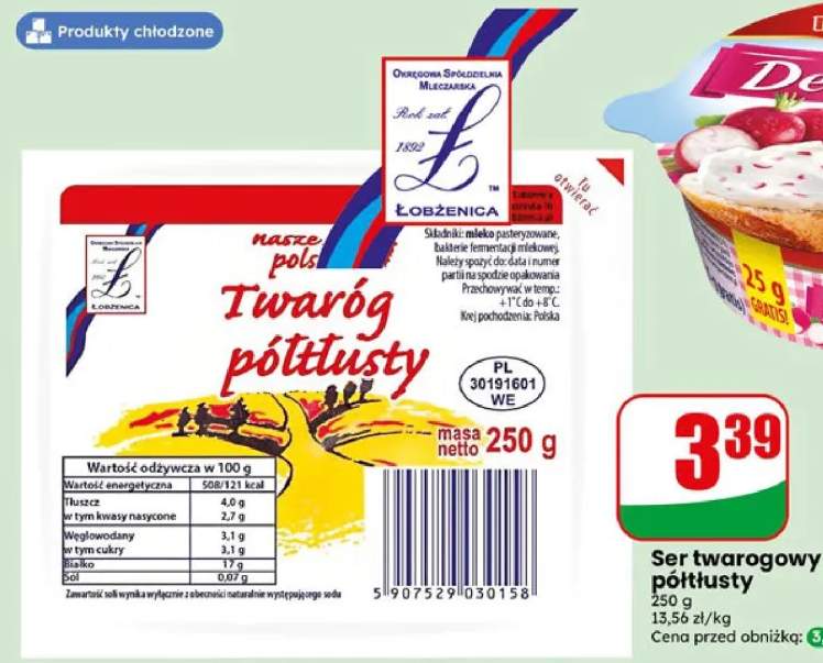 Twaróg półtłusty Łobżenica