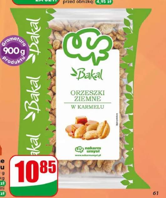 Orzeszki ziemne w karmelu Bakal