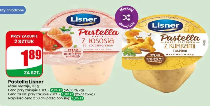 Pasta Pastella z łososia ze szczypiorkiem Lisner