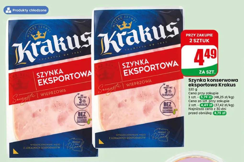 Szynka konserwowa eksportowa Krakus