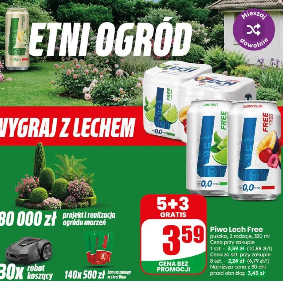 Piwo bezalkoholowe Lech Free Lime Mint