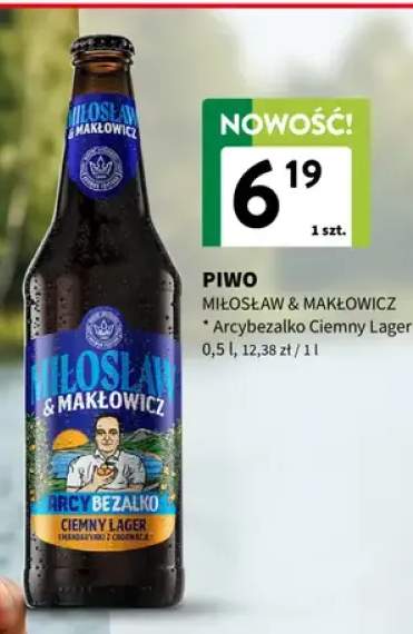 Piwo bezalkoholowe Miłosław & Makłowicz Arcybezalko Ciemny Lager