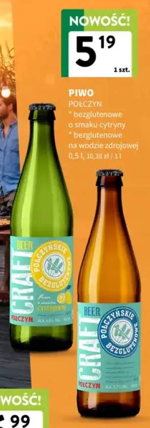 Piwo Połczyn bezglutenowe na wodzie zdrojowej