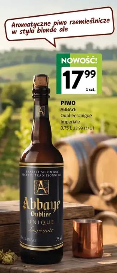 Piwo Abbaye Oubliée Unique Impériale