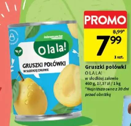 Gruszki połówki w słodkiej zalewie O la la!