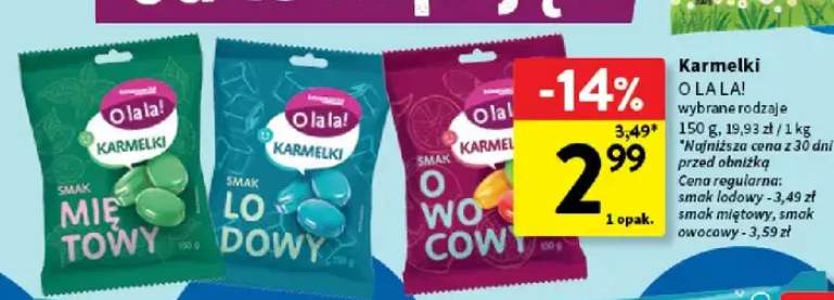 Karmelki smak miętowy O la la!