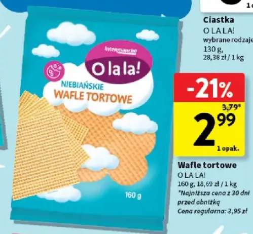 Wafle tortowe Niebiańskie Wafle Tortowe O la la!
