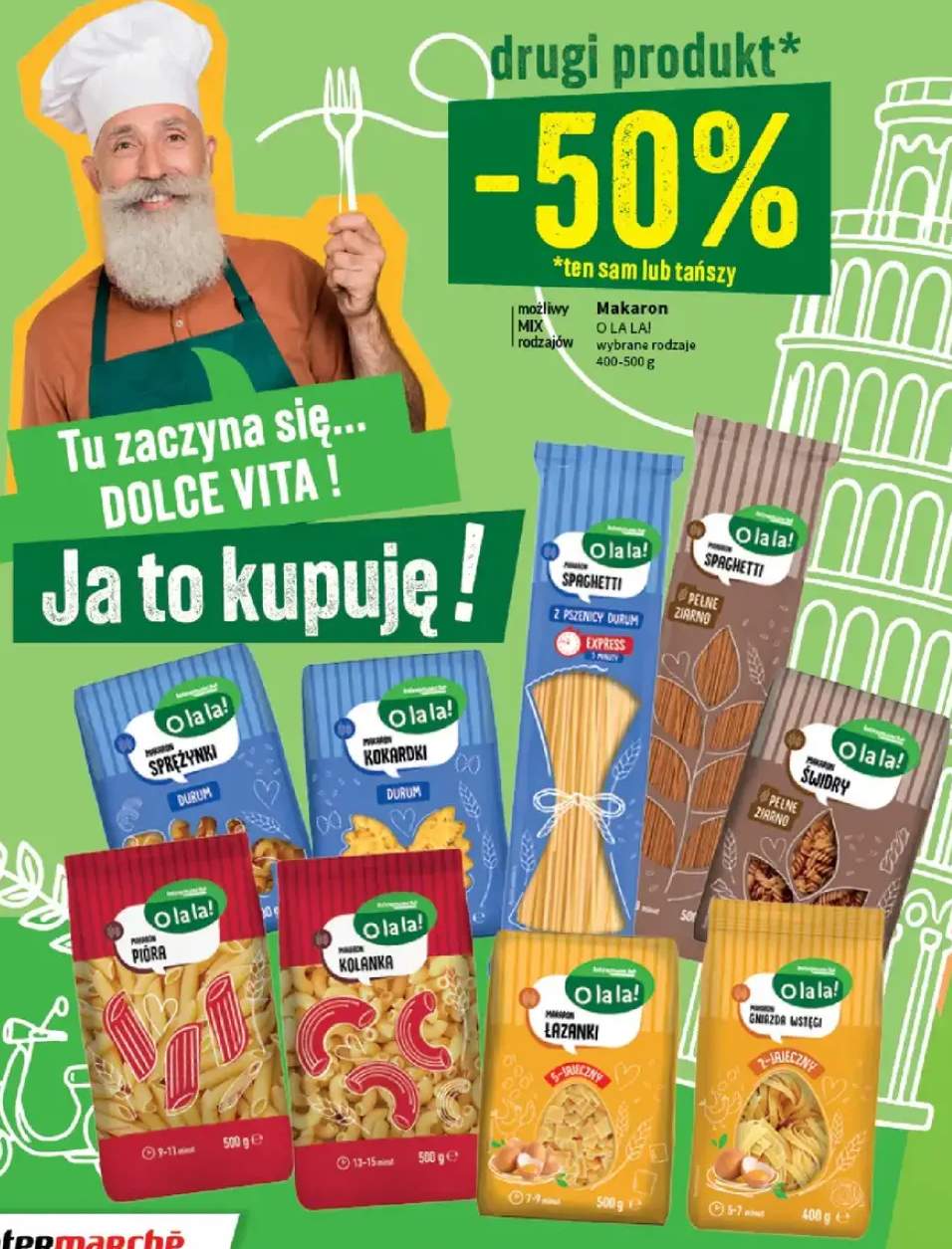 Makaron Spaghetti Pełne Ziarno O la la!