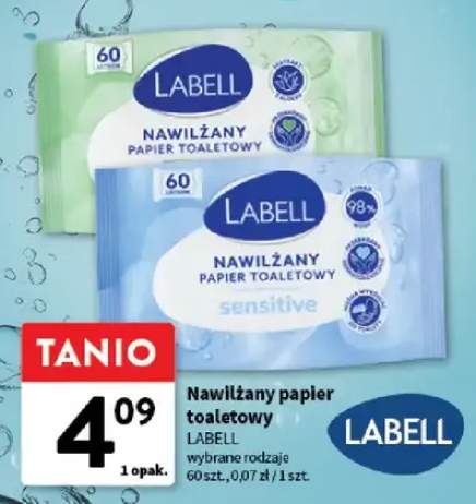 Nawilżany papier toaletowy Labell