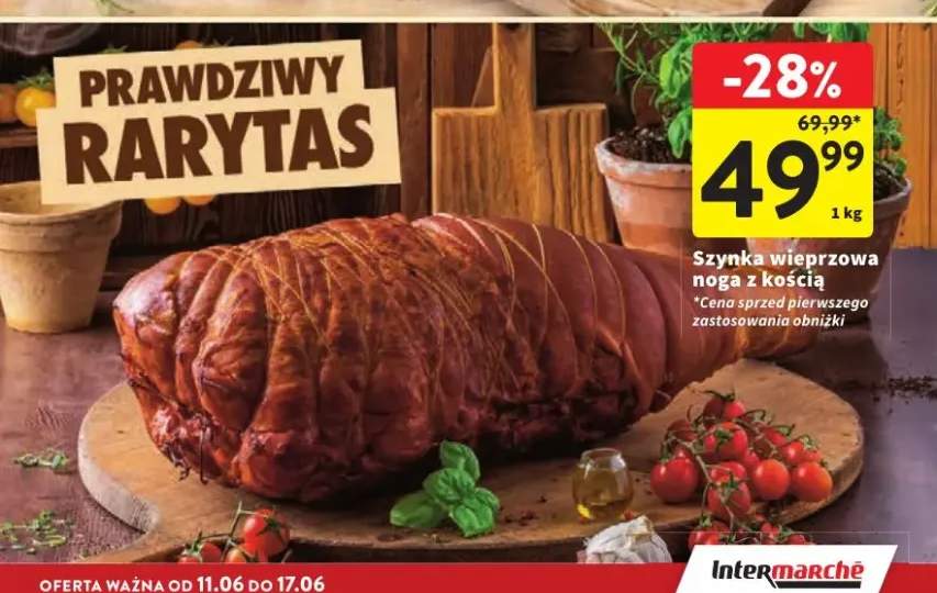 Szynka wieprzowa noga z kością
