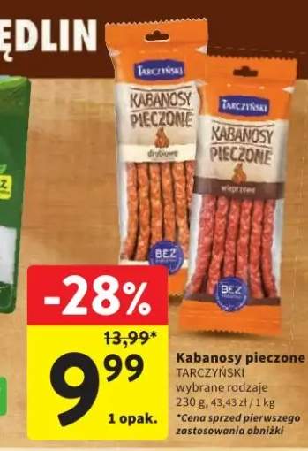 Kabanosy pieczone wieprzowe Tarczyński