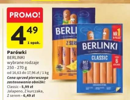 Parówki Berlinki Jalapeno