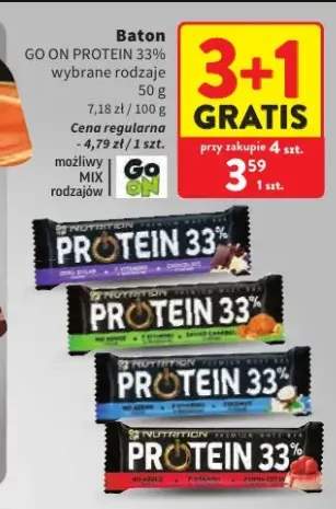 Baton proteinowy Go On Protein 33% o smaku waniliowym