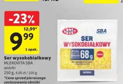 Ser wysokobiałkowy Mlekovita SBA wiórki