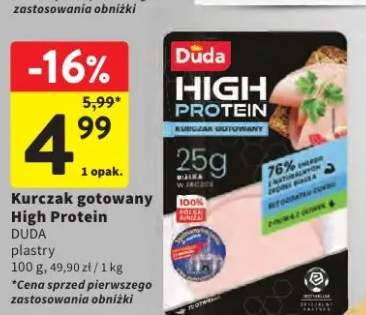 Kurczak gotowany w plastrach Duda High Protein