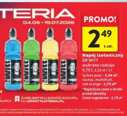 Napój izotoniczny Dr Witt lychee pear