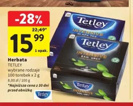 Herbata Tetley Intensive Earl Grey