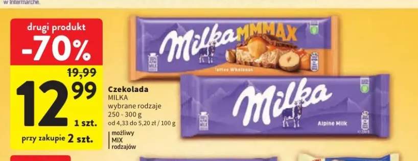Czekolada Milka Alpine Milk