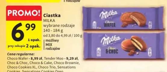 Ciastka Milka Choco Cookies XL