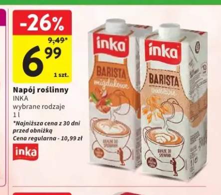 Napój roślinny Inka Barista owsiane