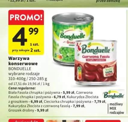 Warzywa konserwowe Biała fasola chrupka i pożywna Bonduelle