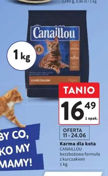 Karma dla kota Canaillou bezzbożowa formuła z kurczakiem