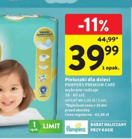 Pieluszki dla dzieci Pampers Premium Care