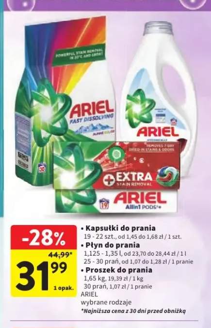 Kapsułki do prania Ariel