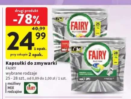 Kapsułki do zmywarki Fairy Platinum Plus