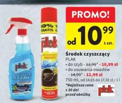 Środek czyszczący do szyb Plak