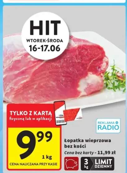 Łopatka wieprzowa bez kości
