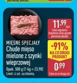 Chude mięso mielone z szynki wieprzowej Mięsne Specjały