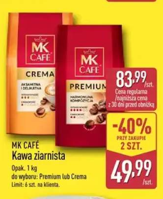 Kawa ziarnista MK Café Crema