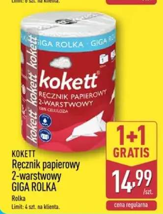 Ręcznik papierowy 2-warstwowy Kokett Giga Rolka