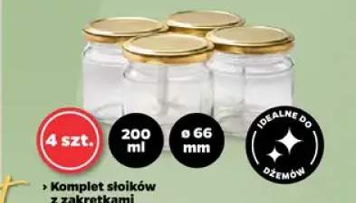 Komplet słoików z zakrętkami 4-pak 315 ml 82 mm