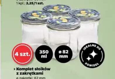 Komplet słoików z zakrętkami idealne do dżemów 4-pak 200 ml ø66 mm