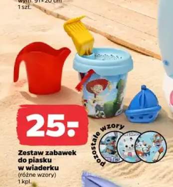 Zestaw zabawek do piasku w wiaderku