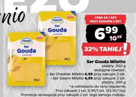 Ser Salami Miletto plastry