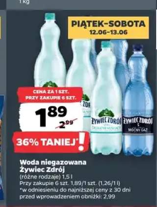 Woda niegazowana Żywiec Zdrój