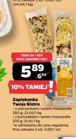 Zapiekanka z kurczakiem i serem mozzarella Twoje Bistro