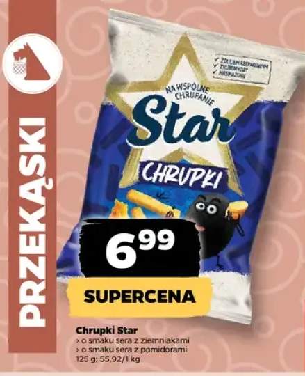 Chrupki Star o smaku sera z ziemniakami