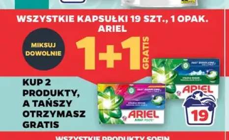 Kapsułki do prania Ariel 19-pak