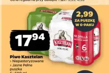 Piwo Kasztelan Niepasteryzowane 6-pak 500 ml