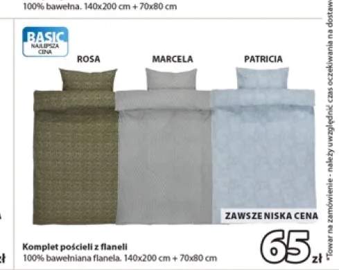 Komplet pościeli z flaneli Marcela