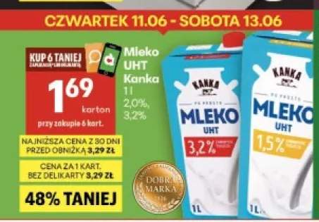 Mleko UHT Kanka 2,0%