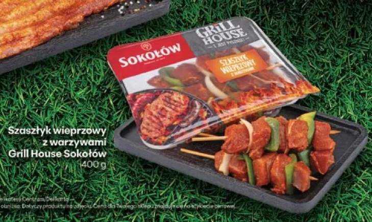 Szaszłyk wieprzowy z warzywami Grill House Sokołów