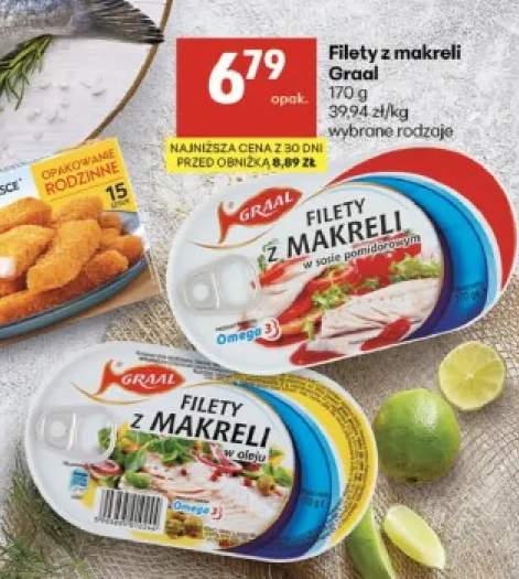 Filety z makreli w oleju Graal