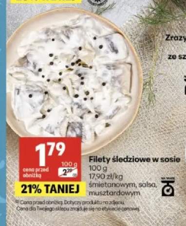 Filety śledziowe w sosie śmietankowym